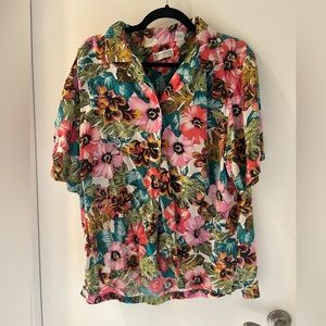 Vintage Floral Button Up - Liz Claiborne 🌈